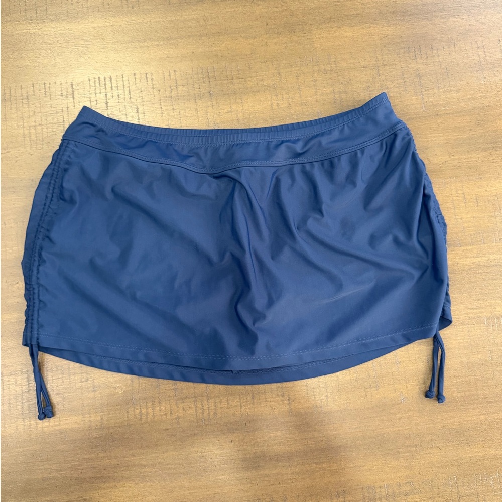 Free Country Women Swim Skirt Blue XL16